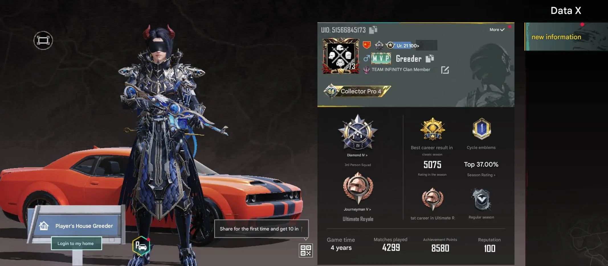 PGM262 130 Mythics, Poseidon X-Suit Lv.4, Dravion Lv.3, Anukhra, Galadria, Many Evo Guns, 1–5 Car Skins (G)